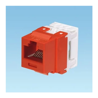 PANDUIT NetKey Cat.6 UTP keystone csatlakozó betét, piros