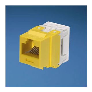 PANDUIT NetKey Cat.6 UTP keystone csatlakozó betét, sárga