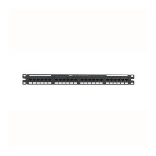 PANDUIT NetKey Category 6A 10G punchdown patch panel, 24 portos, egyenes kialakítású, 1U