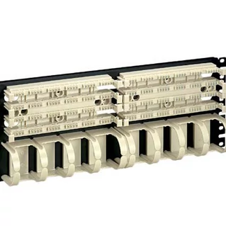 PANDUIT Pan-Punch 110 Category 5e punchdown üres kirendező alap kábelrendezővel, 19" panelre szerelve, 2x100 érpáras, 4U magas