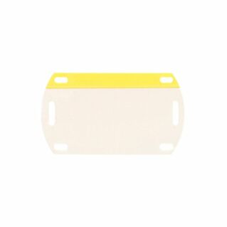 PANDUIT öntapadós figyelmeztető jelölőcímke, üres, sárga, 5 darab/csomag