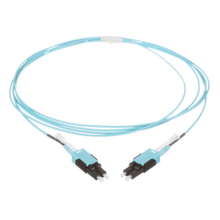 PANDUIT LC Uniboot push-pull duplex optikai patch kábel, multimódusú 50/125 µm OM5+ Signature Core, lime zöld, L=2 méter