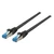 EFB Category 6A 10Gbit S/FTP Superflex réz patch kábel, fekete, L=5 méter