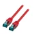 EFB Category 6A 10Gbit S/FTP réz patch kábel, piros, L=0.25 méter