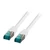 EFB Category 6A 10Gbit S/FTP réz patch kábel, fehér, L=1 méter