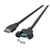 EFB USB3.0 Classic 5 Gbit/s hosszabbító kábel USB-A / USB-A csatlakozókkal (panelre csavarozható), 0,5 méter, fekete