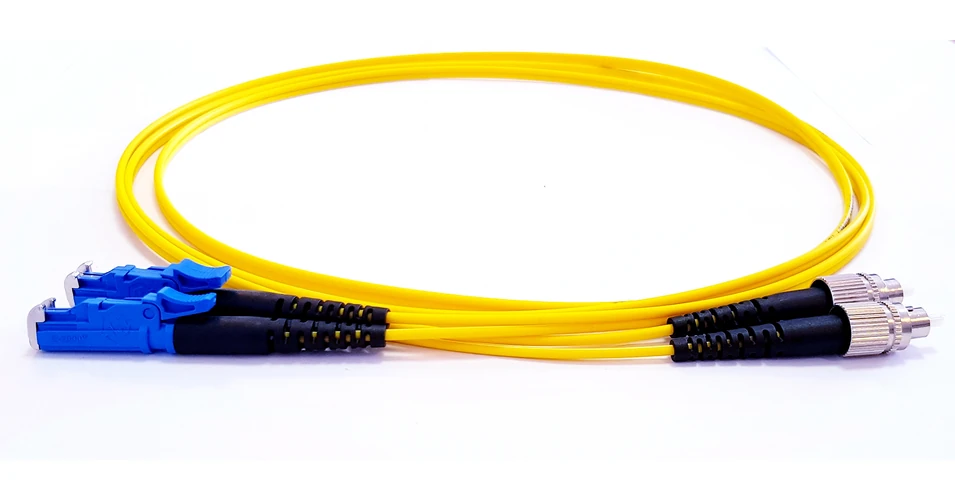 E2000/PC-FC/PC duplex optikai patch kábel, monomódusú OS2 9/125 µm ...